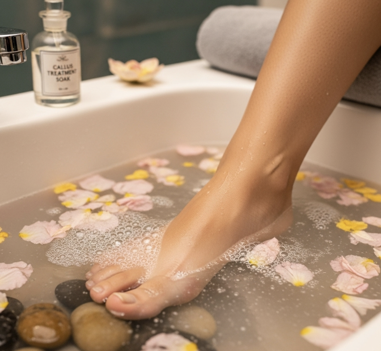 A soothing foot soak