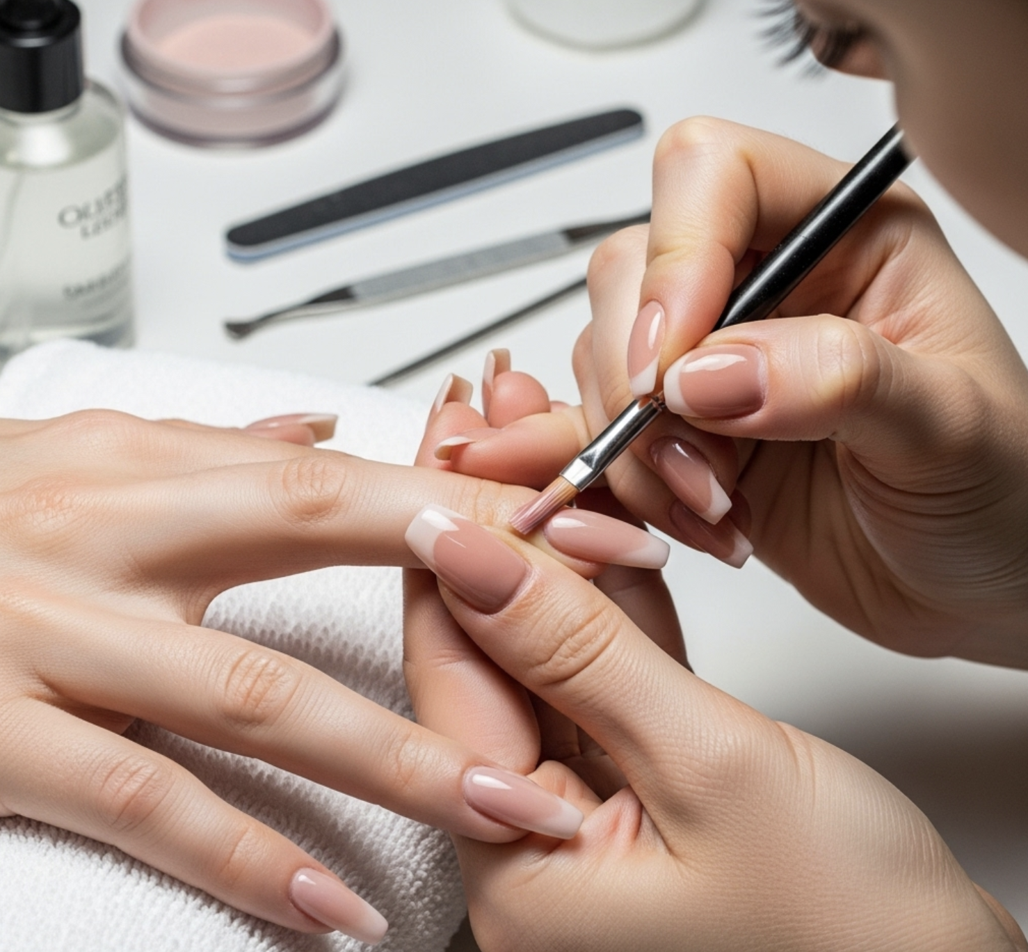 Custom shaping and sculpting of nail extensions