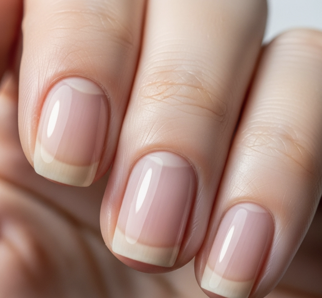 A photo of healthy nails