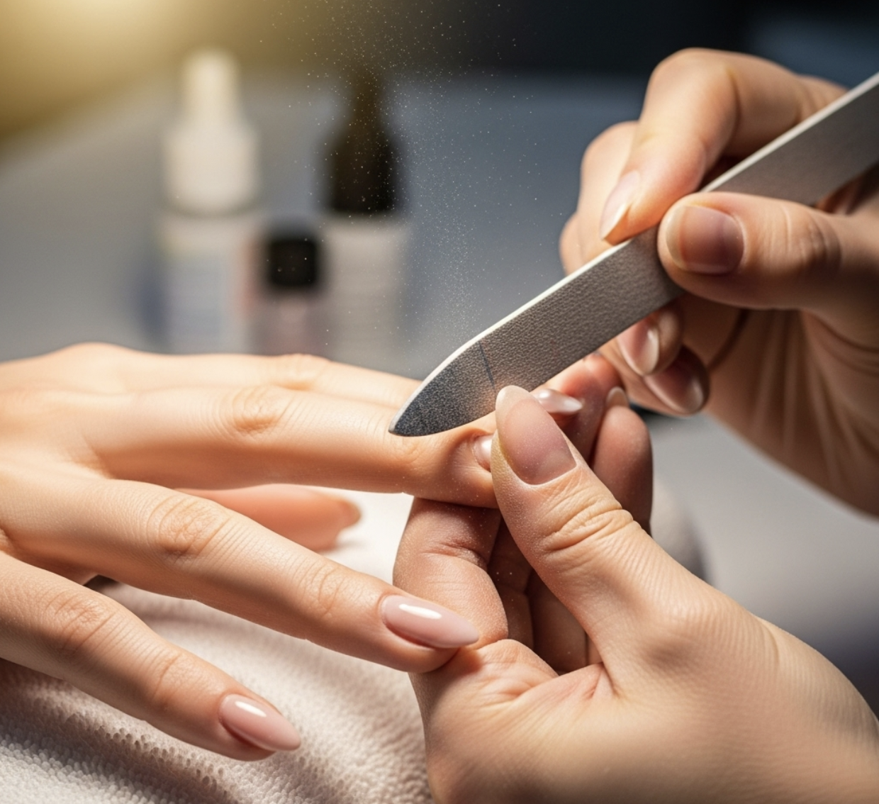 Nail shaping process