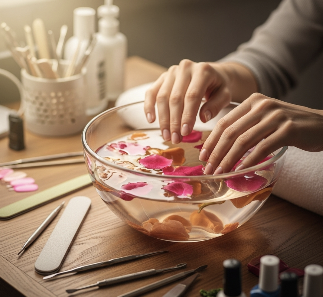 Relaxing hand soak